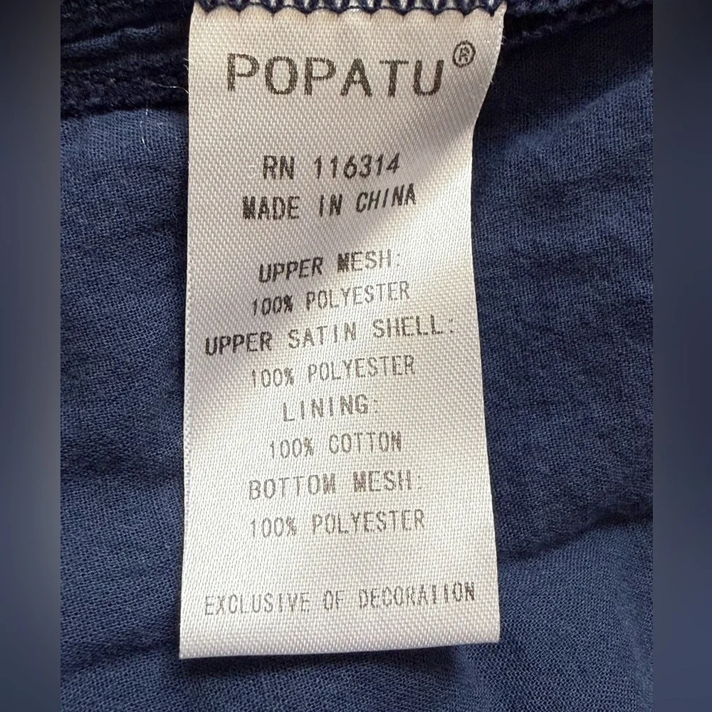 POPATU Navy Tulle Party Dress — Size 3T